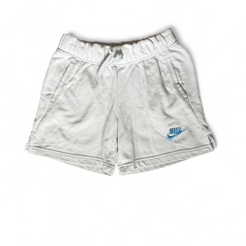 Nike youth baby blue shorts with blue swoosh Size XL